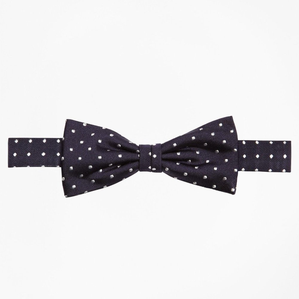 Brooks Brothers Boys Navy Dot Pre-Tied Bow Tie